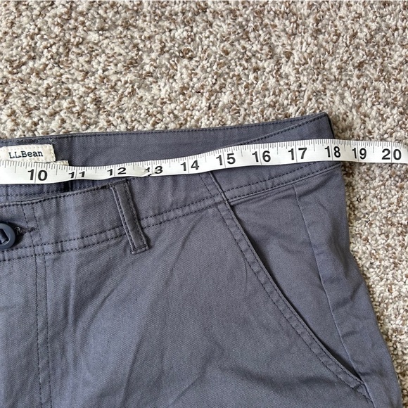 L.L. Bean Grey Cropped Pants Ankle Length Casual Minimalist Summer 16 - Picture 4 of 6